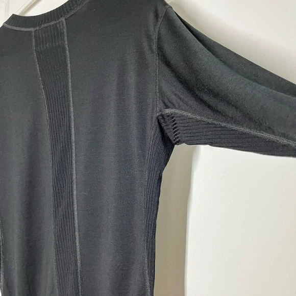 Patagonia black Performance Base Layer 100% wool thermal top size Men’s M - Picture 8 of 10